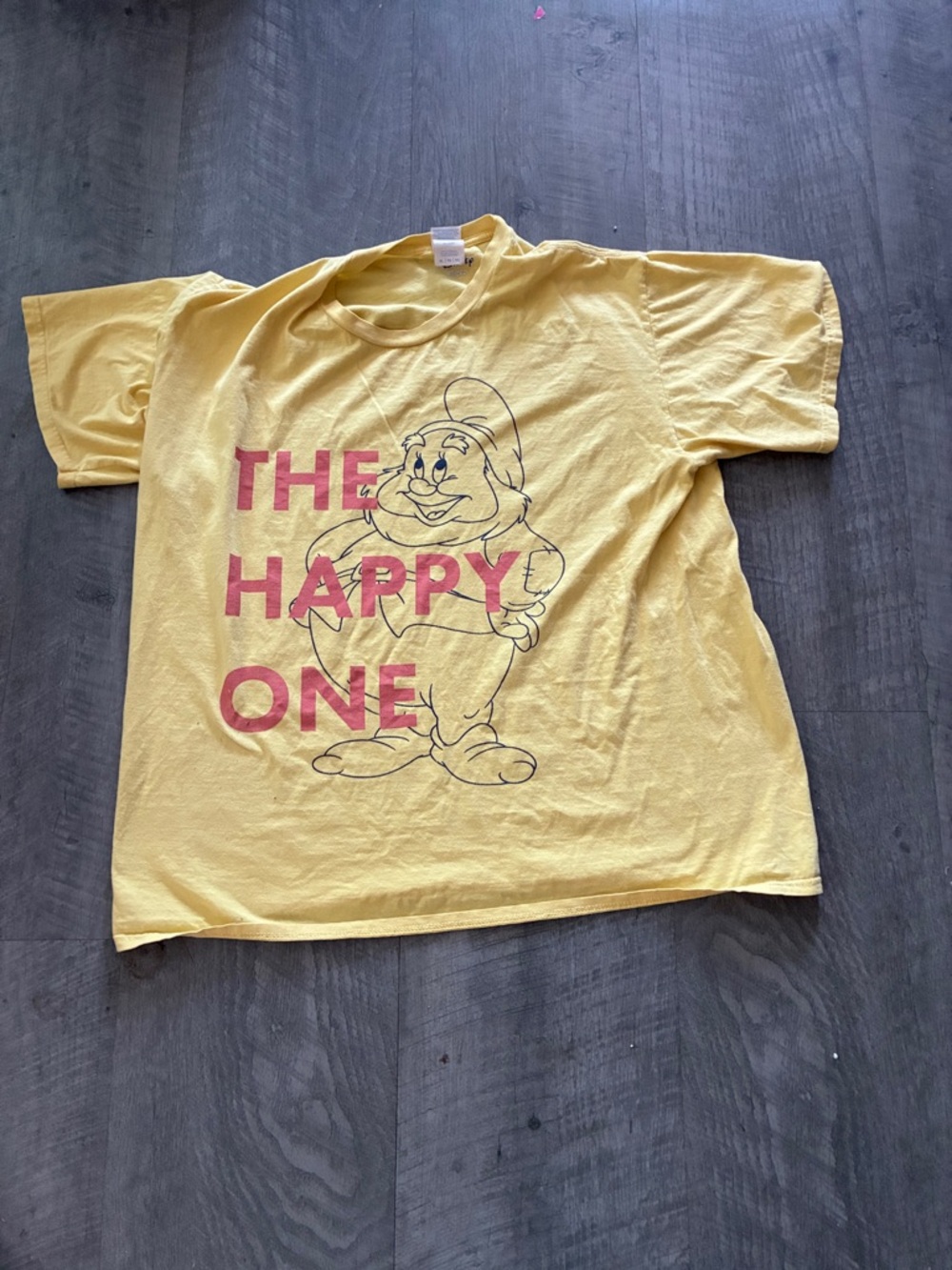 Retro Disney The happy one seven dwarfs t shirt xl